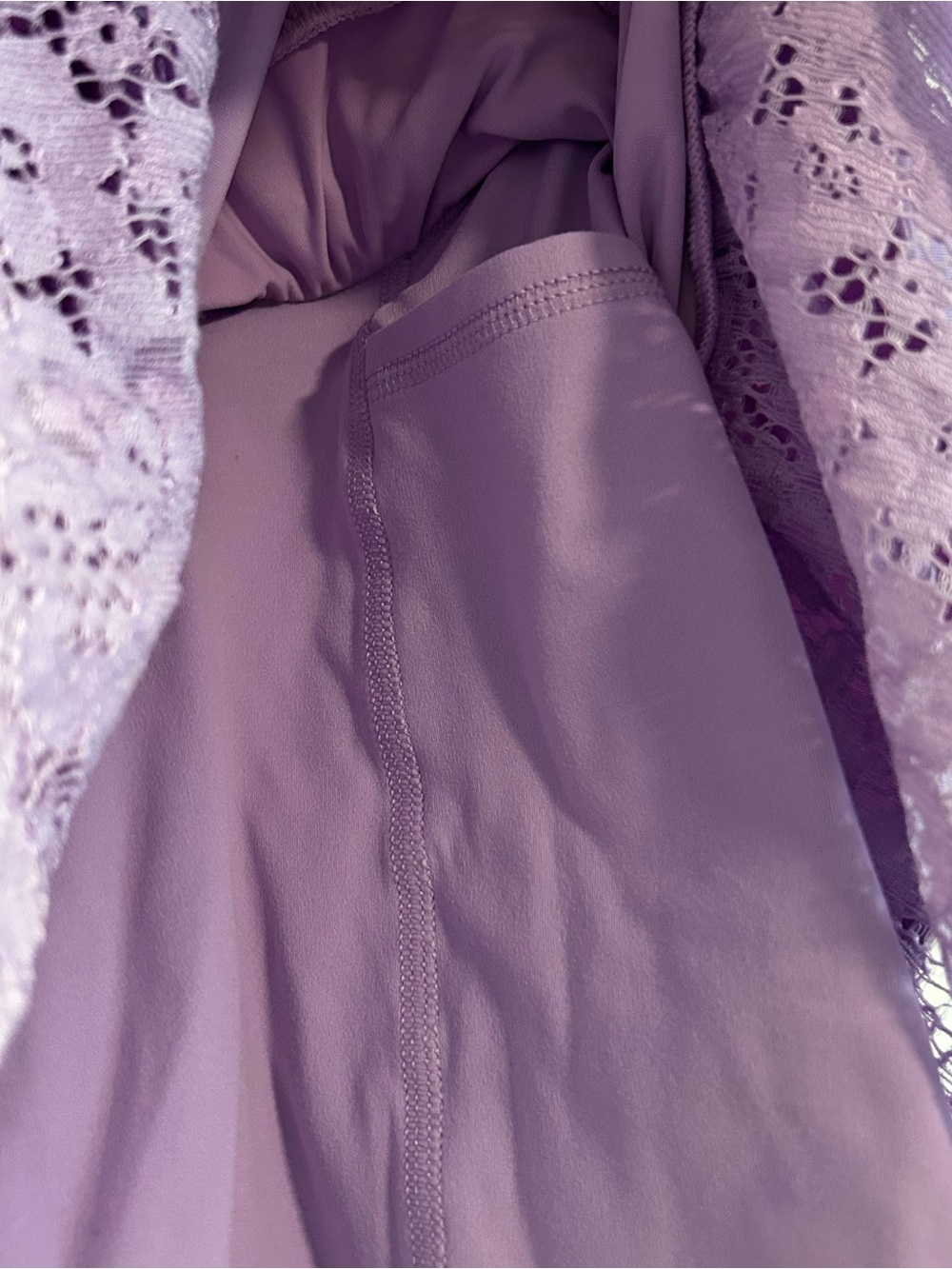 Joylab Viral Lilac Tiered Lace Ruffle Mini Active Golf Lounge Skirt - Women - Picture 4 of 5